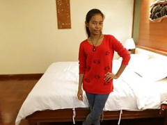 Grosse bite, Sucer une bite, Éjaculation interne, Hard, Petite femme, Chatte, Thaïlandaise, Nénés