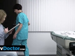 Hot Assed Nurse Prepares Pretty Teen Patient For An Ass-Pounding Orgy