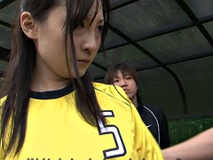 Japanese soccer sluts get some cocks