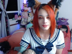 Foxy school girl without bra and panties Webcam