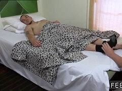 Gay college solo fuck-fest flicks Braden boinks Sleepy Adam's Feet