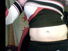 Cheerleader CD swallows Cum total display by vikkiCD16