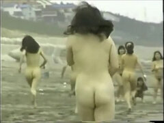 japanese naked girls running on the beach