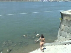 Shameless teen Aiko May Public Nudity In Budapest