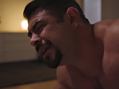 Shemale lady fucked male ass in doggystyle and in missionary