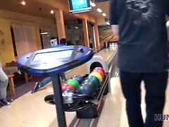 Bowling game is boring but sex with teen cutie can cheer up