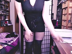 Sexy punishment with a hard sissy cock for a spelling mistake