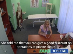 Sweet Cat's fakehospital POV cure: Real nurse with small tits gives exampoint of view to loud patient with small tits