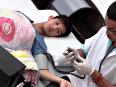 Asian twink barebacked by doctor during home visit