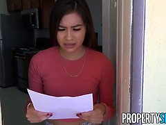 Propertysex - luxurious petite tenant gets banged hard by her landlord