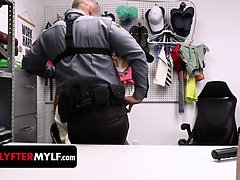 Molly Shoplifts from local store, gets dominated and learns dirty talk from the police officer