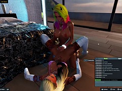 3DXchat 2 hot lesbians having sex