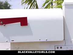 Kendall Woods and Riley King get their tight holes drilled by a massive black cock