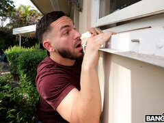 Folks getting into it in the bedroom of their house