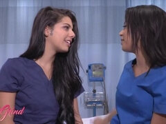 Girls Grind - Two Sexy Nurses Maya Bijou And Gina Valentina Fool Around In A Hospital Room