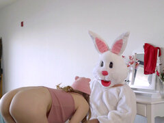 Teens Alex Blake and Lily Adams get fucked by the Easter Bunny