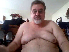father strokes on web cam