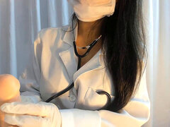spectacular Latina RolePlay Medica fazendo sexo oral gobbled gozar na boca JOI