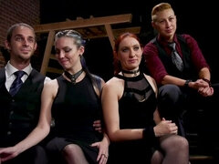 Bdsm, Blondinka, Par, Ponižanje, Naravni, Obrito, Sužnja, Trojček