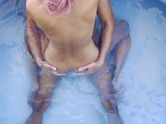 Erotic underwater adventure at the pool - Inexperienced couple experiences intense orgasms!