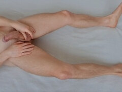 Heterosexual, muscular legs, flexing