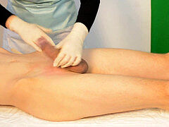 Male sugaring brazilian waxing with a jack off. twice glad ending
