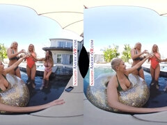 Mischievous America trio Cuties Pulverize their Pal's Sonnie in VR