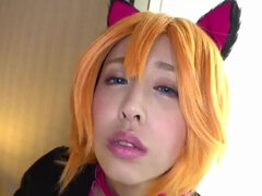 Handsome asian gal perfroming an amazing cosplay porn video