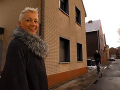 Mature German blondie in hardcore pickup