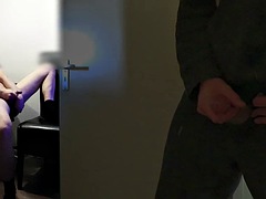 Roommate caught masturbating while anal and watching gay porn after coming home early from work