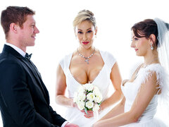 Camera da letto, Pompino, Sposa, Facesitting, Donna donna uomo, Baciando, Leccata, Figa