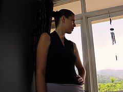 Watch petite girlfriend and skinny couple make Julia late for their meeting to deepthroat on a huge cock