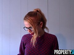 Alina West turns her innocent agent into a crazy sex demon in PropertySex POV