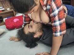 Novia, Hd, Casero, Marido, Indio, Maduro, Chupando, Esposa