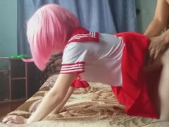 Japanese schoolgirl loves to get fucked after school. Cosplay