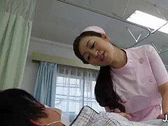 JAVHUB asian nurse Maria Ono bangs her patient
