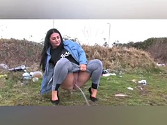 Amateur girls outdoor pissing compilation 1