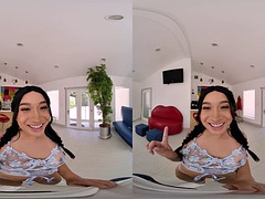 Tattooed Asian cutie Avery Black makes a special facial VR PORN