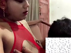 Beauté, Couple, Travestis, Hard, Embrassement, Lingerie, Transsexuelle, Webcam