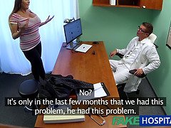 Store bryster, Doktor, Exam, Hd, Naturlig, Sygeplejerske, Pov, Bryster