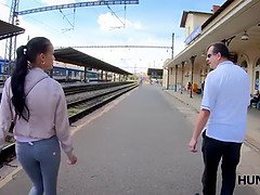 Unhooked Hunter seduces a young girl to the train station and seduces her mother for a steamy fuck