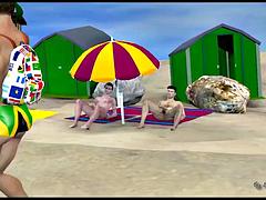 Busy day at the beach - part 1