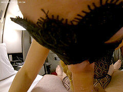 Blond, blonde milf, milf pov blowjob