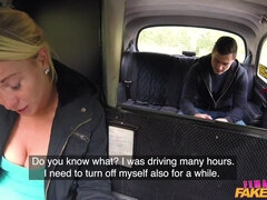 Horny Blond Hair Girl Takes Czech Knob In Taxi 1 - Female Fake Taxi