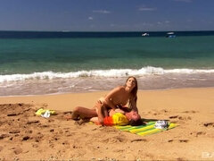 Katy Caro Gets Nailed on the Beach
