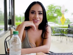 Latina's Big Tits and Plump Lips