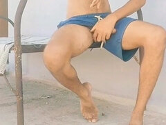 Amateur, Verga grande, Casero, Indio, Al aire libre, Flaco, Solo