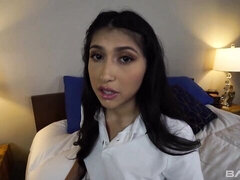 Stor pik, Pik sutte, Brunette, Hundestilling, Naturlige bryster, Skolepige, Teenager, Bryster