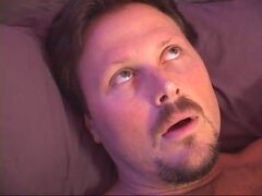 Naughty teen goes to stepdad's bed and gets both holes plowed