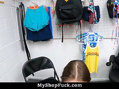 Nicole Auclair gets caught stealing and punished with a hard cock